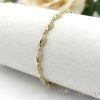 Antiallergenes vergoldetes Armband „Goldfilled“, 17cm lang und 6 mm Breit, 14K-Farbe