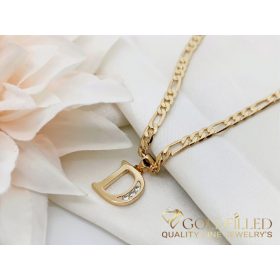 Goldfilled antialergischer halskette 50cm/3,8mm 18K farbe	