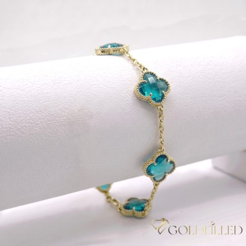 Antiallergenes vergoldetes Armband „Goldfilled“, 18-21 cm/15mm, 14K-Farbe