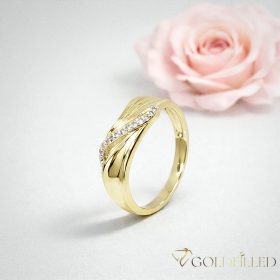   Antiallergischer „Goldfilled”-Ring in verschiedenen Größen, Farbe 14K