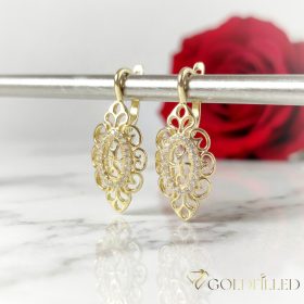 Goldfilled Antiallergische Ohrringe 35mm 14K Farbe