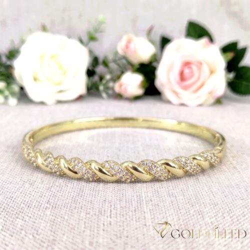 Antiallergisches Goldfilled-Armband 6mm farbig (14K) Durchmesser 60mm "öffnbar"