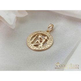 Goldfilled Antiallergisches Medaillon 28mm 18K Farbe