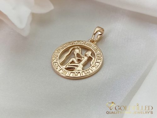 Goldfilled Antiallergisches Medaillon 28mm 18K Farbe