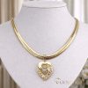 Goldfilled Antiallergisches Luxus Halskette 45cm Lang und 6,5mm Breit Farbe 14K