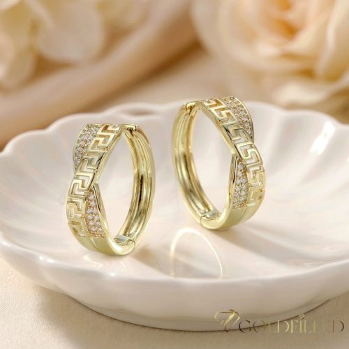 Goldfilled Antiallergische Ohrringe 26mm 14K Farbe