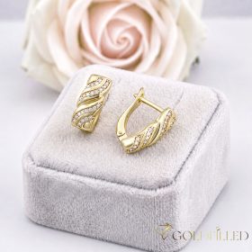 Goldfilled Antiallergische Ohrringe 14 mm 14K Farbe  