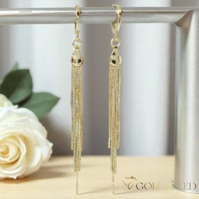 Goldfilled Antiallergene Ohrringe 80mm 14K Farbe	
