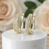 Goldfilled Antiallergische Ohrringe 24 mm 14K Farbe