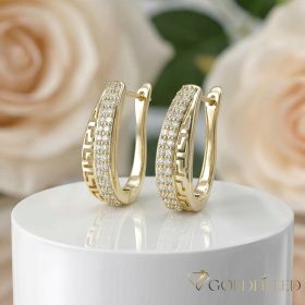 Goldfilled Antiallergische Ohrringe 24 mm 14K Farbe