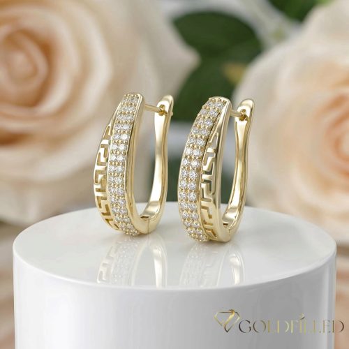Goldfilled Antiallergische Ohrringe 24 mm 14K Farbe