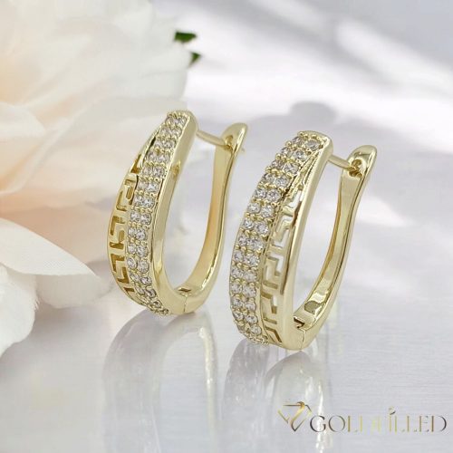 Goldfilled Antiallergische Ohrringe 24 mm 14K Farbe