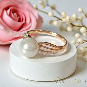   Antiallergischer „Goldfilled”-Ring in verschiedenen Größen, Farbe 18K