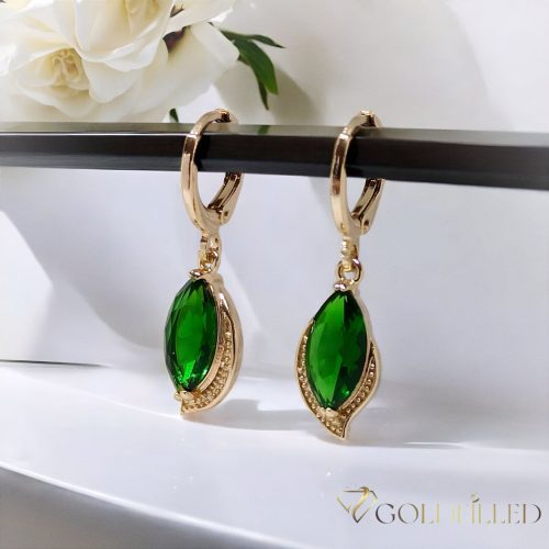Goldfilled Antiallergische Ohrringe 32mm 18K Farbe	