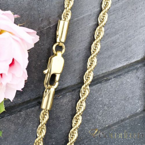 GOLDFILLED Antiallergenes Halskette 55cm lang und 3mm breit 14K Farbe