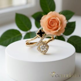   Antiallergischer „Goldfilled”-Ring in verschiedenen Größen, Farbe 18K
