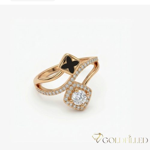 Antiallergischer „Goldfilled”-Ring in verschiedenen Größen, Farbe 18K