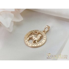 Goldfilled Antiallergisches Medaillon 28mm 18K Farbe