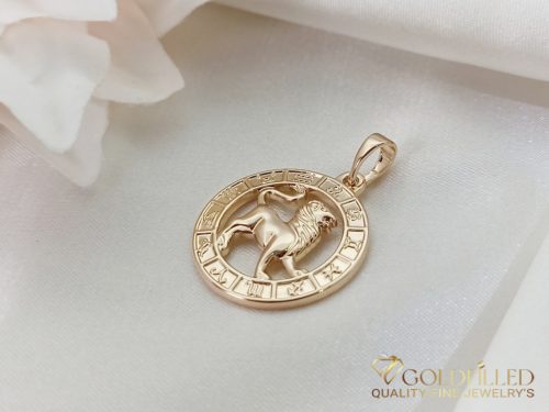 Goldfilled Antiallergisches Medaillon 28mm 18K Farbe