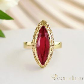  Antiallergischer „Goldfilled”-Ring in verschiedenen Größen, Farbe 14K