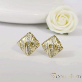 Goldfilled Antiallergische Ohrringe 17mm 14K Farbe