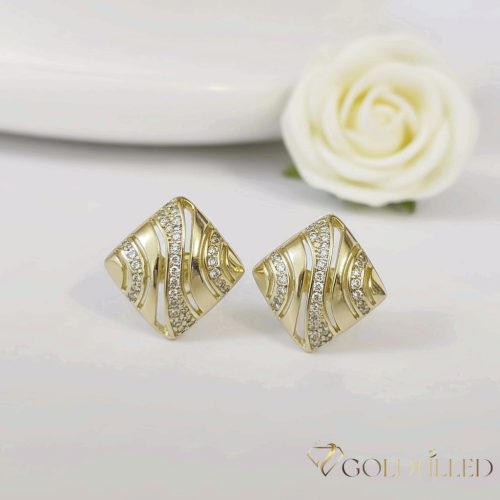 Goldfilled Antiallergische Ohrringe 17mm 14K Farbe