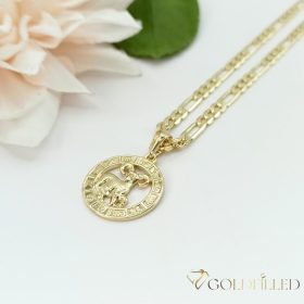   Goldfilled antiallergene Halskette 50cm / 4mm +  Anhänger Widder 14K Farbe