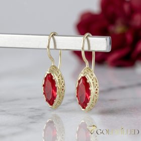 Goldfilled Antiallergene Ohrringe 38mm 14K Farbe	