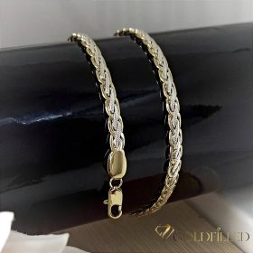   GOLDFILLED Antiallergenes Halskette 45cm lang und 5mm breit 14K Farbe Multicolor 