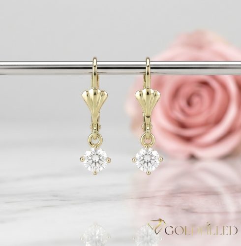 Goldfilled Antiallergene Ohrringe 22mm 14K Farbe	