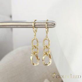 Goldfilled Antiallergene Ohrringe 42mm 14K Farbe	