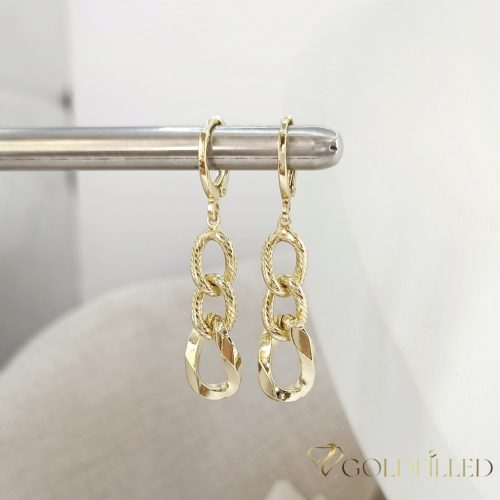 Goldfilled Antiallergene Ohrringe 42mm 14K Farbe	