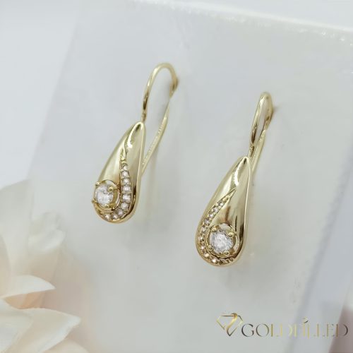 Goldfilled Antiallergene Ohrringe 34mm 14K Farbe	