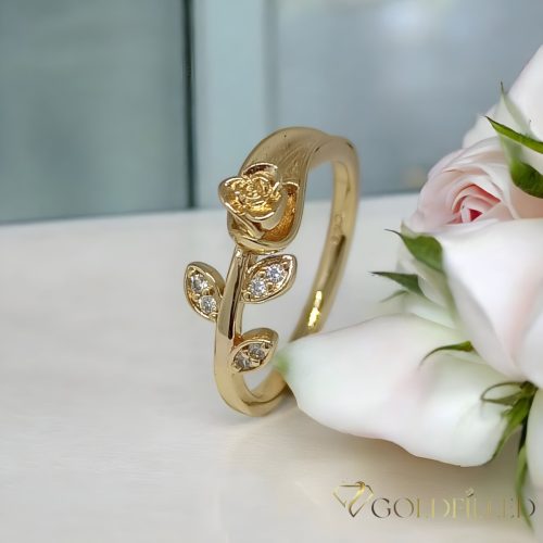 Antiallergischer „Goldfilled”-Ring in verschiedenen Größen, Farbe 18K
