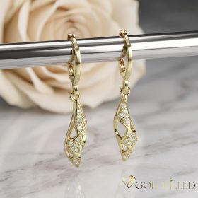 Goldfilled Antiallergische Ohrringe 35mm 14K Farbe