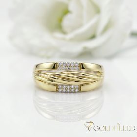   Antiallergischer „Goldfilled”-Ring in verschiedenen Größen, Farbe 14K