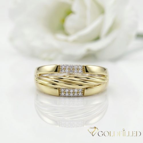 Antiallergischer „Goldfilled”-Ring in verschiedenen Größen, Farbe 14K