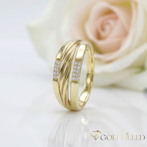 Antiallergischer „Goldfilled”-Ring in verschiedenen Größen, Farbe 14K