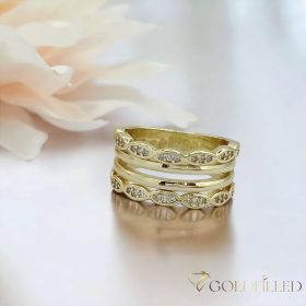   Antiallergischer „Goldfilled”-Ring in verschiedenen Größen, Farbe 14K