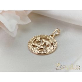 Goldfilled Antiallergisches Medaillon 28mm 18K Farbe