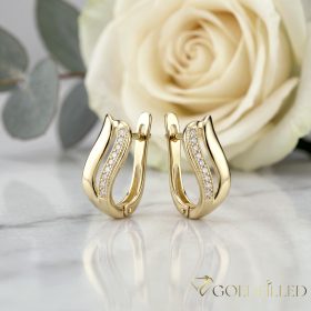 Goldfilled Antiallergische Ohrringe 17 mm 14K Farbe