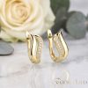 Goldfilled Antiallergische Ohrringe 17 mm 14K Farbe