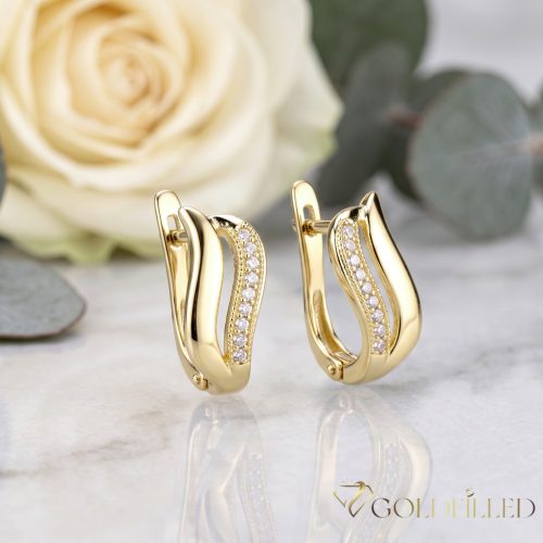 Goldfilled Antiallergische Ohrringe 17 mm 14K Farbe
