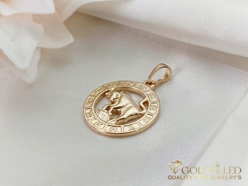 Goldfilled Antiallergisches Medaillon 28mm 18K Farbe