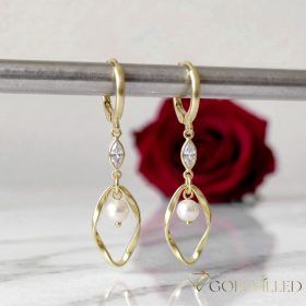 Goldfilled Antiallergene Ohrringe 48mm 14K Farbe	