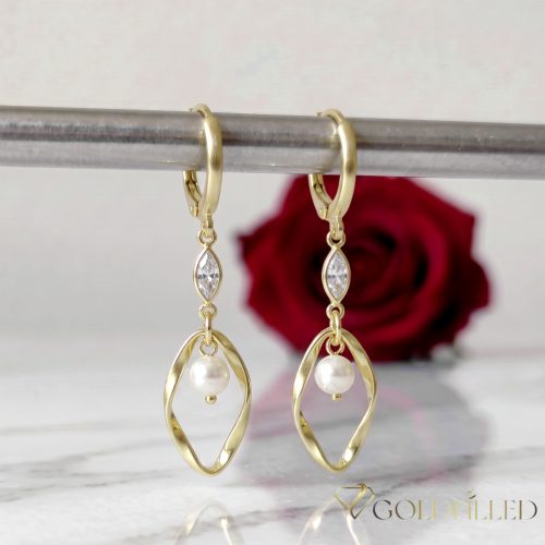 Goldfilled Antiallergene Ohrringe 48mm 14K Farbe	