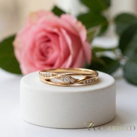   Antiallergischer „Goldfilled”-Ring in verschiedenen Größen, Farbe 18K