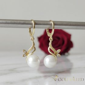 Goldfilled Antiallergene Ohrringe 36mm 14K Farbe	