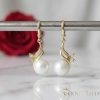 Goldfilled Antiallergene Ohrringe 36mm 14K Farbe	