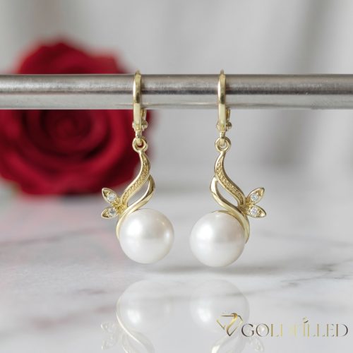 Goldfilled Antiallergene Ohrringe 36mm 14K Farbe	